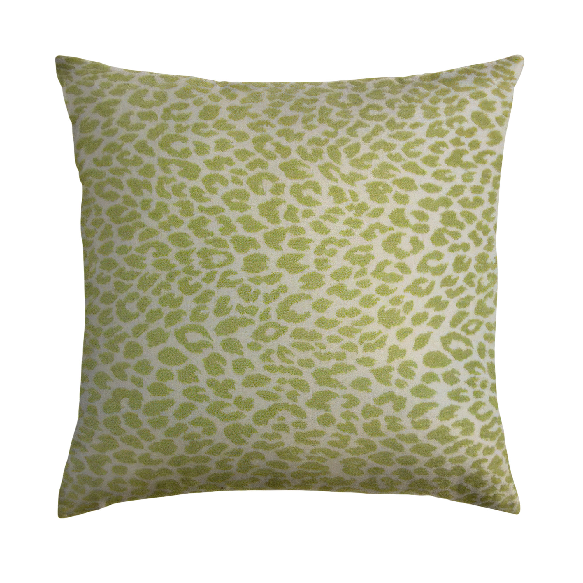 Green print shop throw pillows