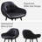 Faux Leather Bar Stool with Footrest-531926007