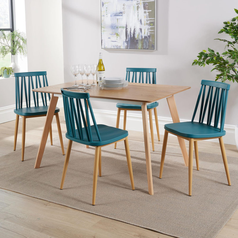 Camea 4 - Person Dining Set, Teal