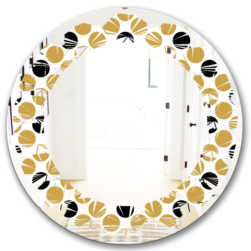 Miroir mural Leaves, H 24 po x l 24 po