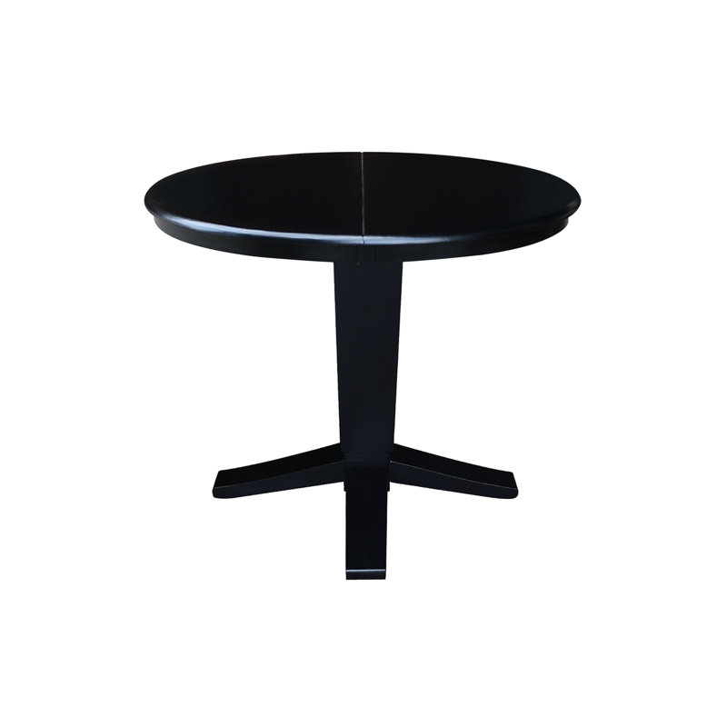 Table de salle à manger extensible Laurient, Noir, noir, noir, noir, Noir, noir, noir, noir