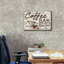 «Shiplap Coffee Sign B» par Jean Plout, art mural sur toile-240803146