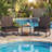 3 PCS Patio Rocking Set Wicker Rocking Chairs with 2-Tier Coffee Table Black