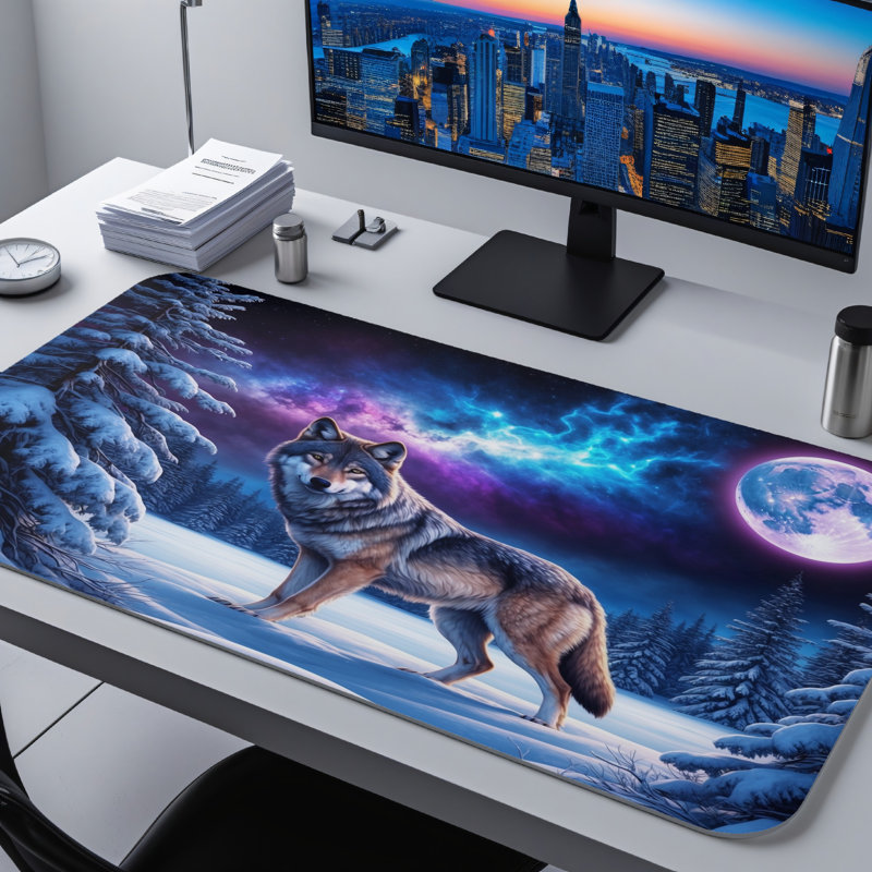 Polyester Desk Pad, 14.4x12.1