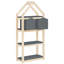 Fauina 139cm H x 59.5cm W Solid Wood Standard Bookcase-1735301064