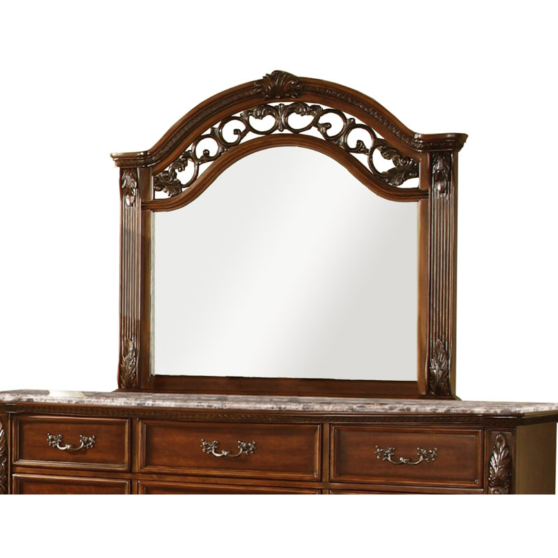 Brucie Solid Wood Cherry Mirror