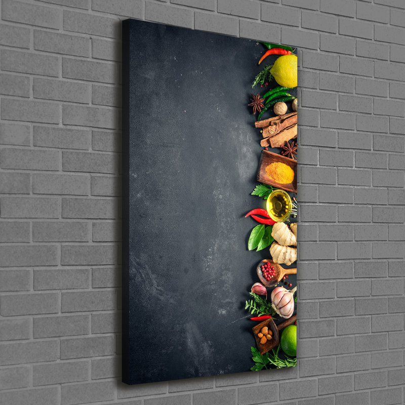 Spices And Herbs - Wrapped Canvas Print