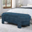 Banc rembourré en lin avec grand espace de rangement pour le salon, le vestibule et la chambre à coucher (51,5 po x 20,5 po x 17 po)-1816747736