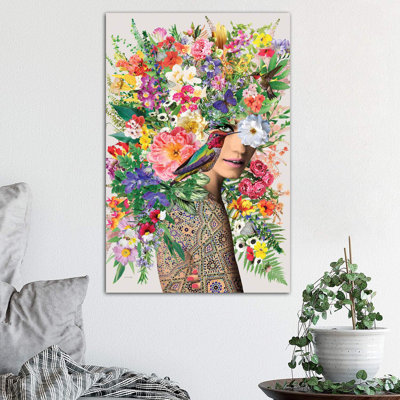 Antonella 1 Piece Wrapped Canvas Wall Art