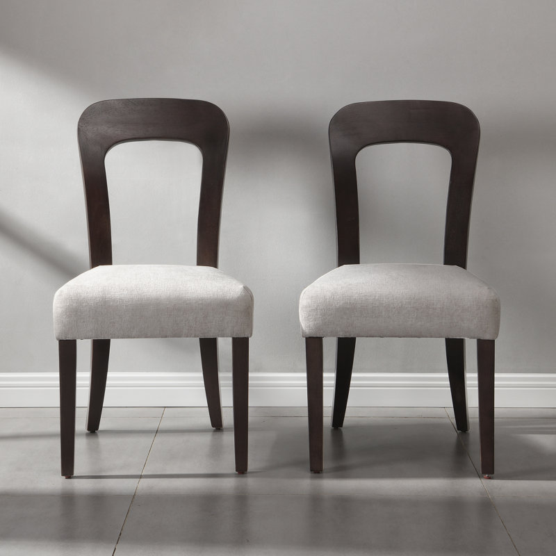 Ensemble de chaises de salle à manger confortables pour une expérience culinaire élégante, Gris, Noir
