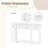 Curved Console Table With 4 Drawers & 1 Shelf, Versatile For Hallway, Living Room-410587715
