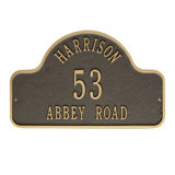 Lexy 3-Line Wall Address Plaque
