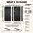 Entry Front Exterior Fiberglass Door 60" x 80"(2 * 30" x 80") Painted Black 6-Panel French Door With Jamb,Classic Design & Modern Style & Long-Lasting Use, Right-Hand Inswing (Not Included Hardware Kit)-136160728-136160729