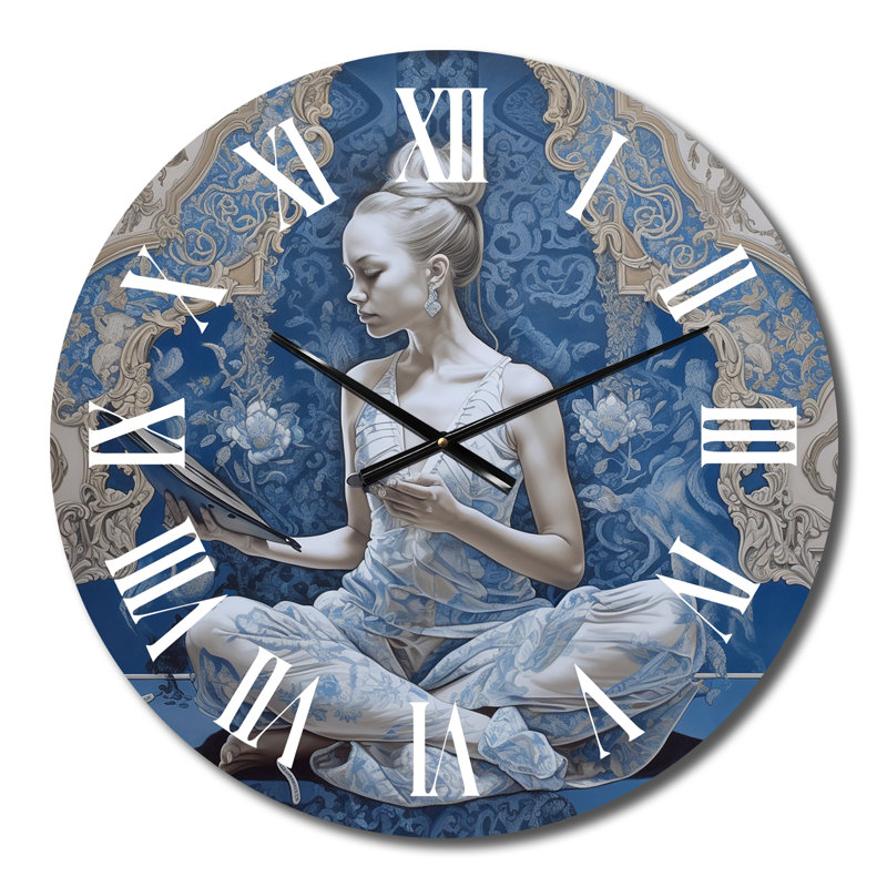 Horloge murale élégante, H 16 po x l 16 po