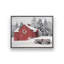 «Red Christmas Barn and Wagon» par Lori Deiter, reproduction d'art-732003896-732003898-732003901