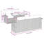 55cm Wide Patio Sofa with Cushions