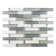 Saga 1" Glass and Marble Brick Joint Mosaic Wall Tile