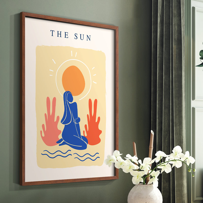 Matisse CCCX Framed Print - Solid Wood, Brown, 14" H x 11" W