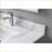 Bathroom Vanity Top 37-Inch Carrara Gold Sintered Stone | Snow White Undermount Sink | Fits 36-in Cabinets | Sintered Stone | Snow White