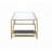 Mirrored & Gold Finish Coffee Table