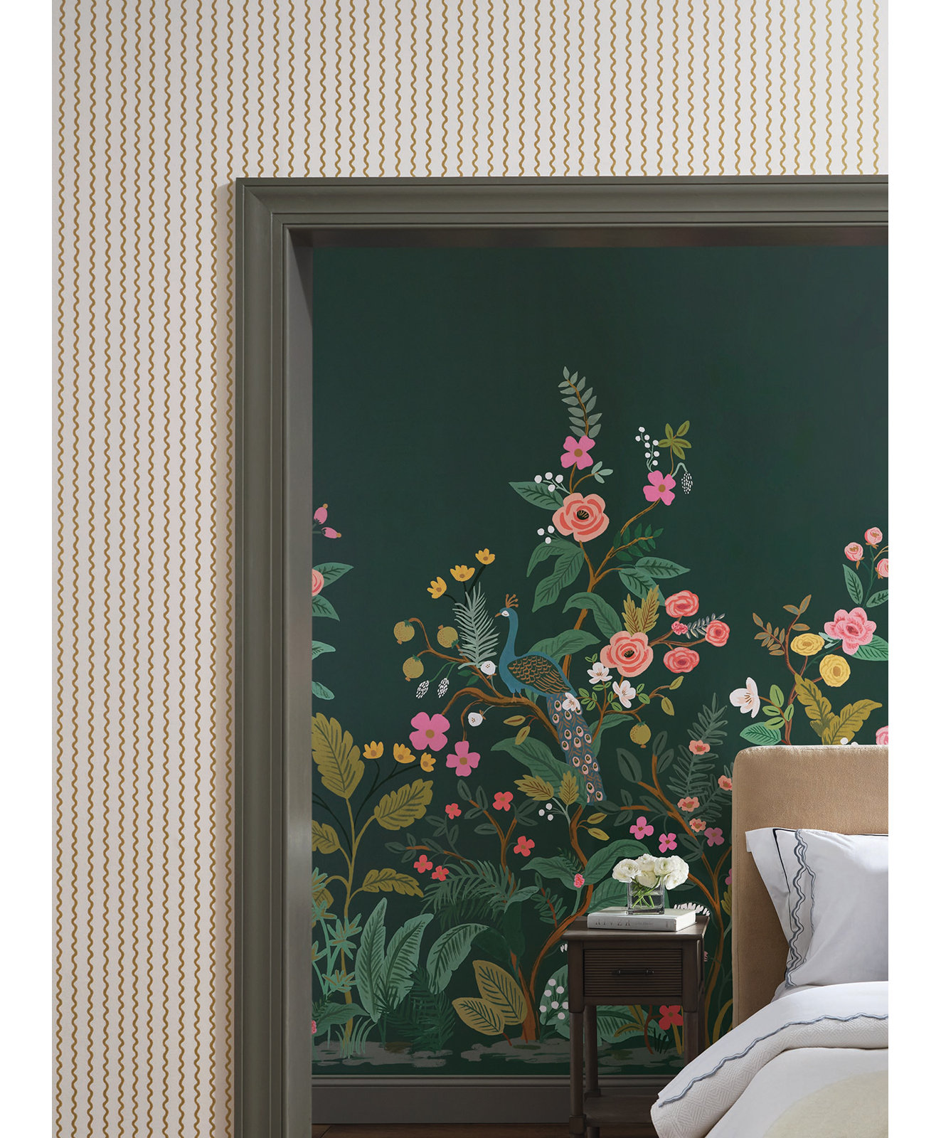 Rifle Paper Co. Rickrack Wallpaper Double Roll, Gold