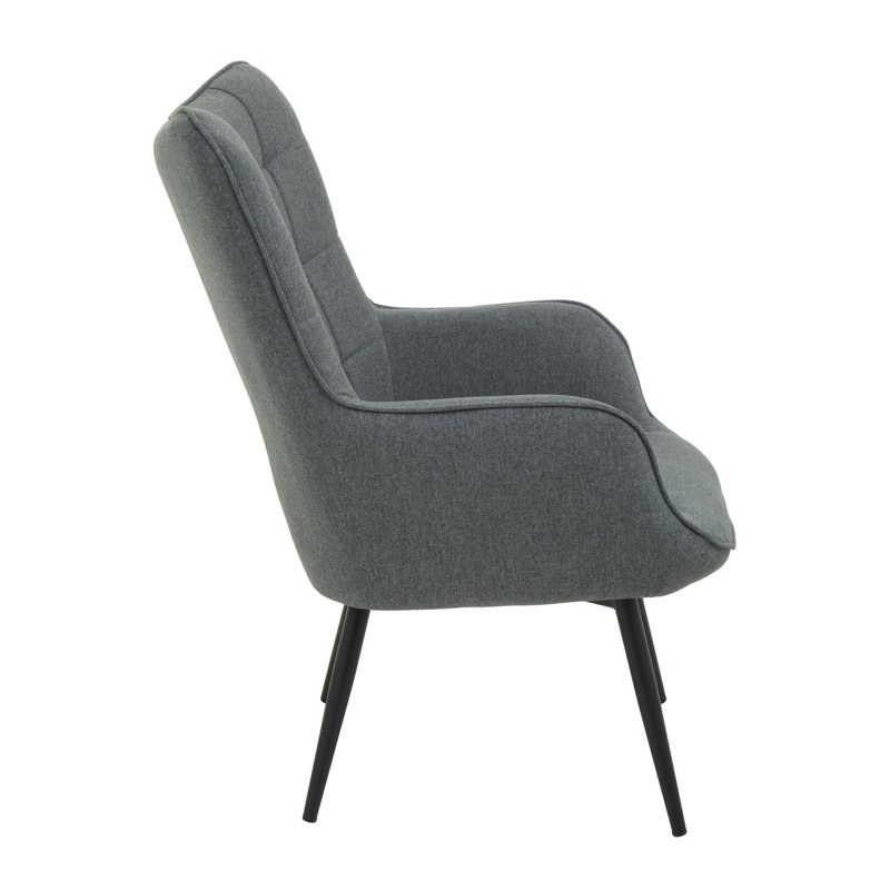 Santino Upholstered Armchair, Grey