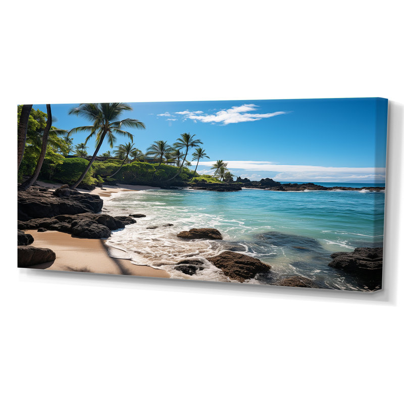 Maui Tropical Dreamscape II - Maui, impression sur toile encadrée, Toile tendue, H 28 po x l 60 po x P 1,5 po