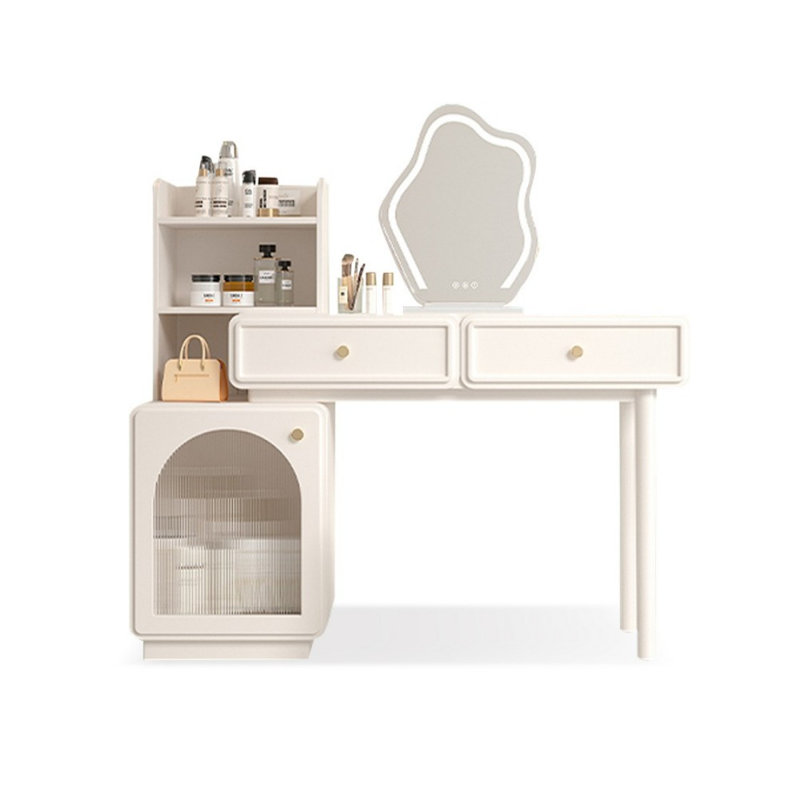 Makeup Vanity with Light mirror,2 drawers