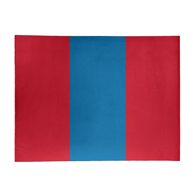 Tapis rouge/bleu, Rectangle 9 pi x 12 pi