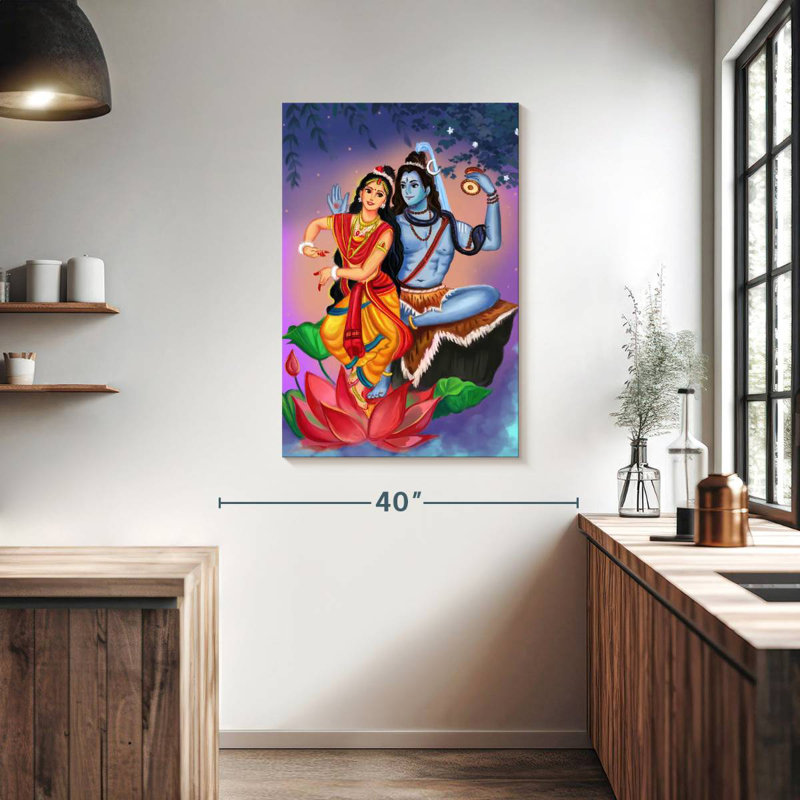 Adella Shiv Parvati, 39" H x 26" W