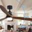 Ventilateur de plafond 60 pouces avec 3 lumières