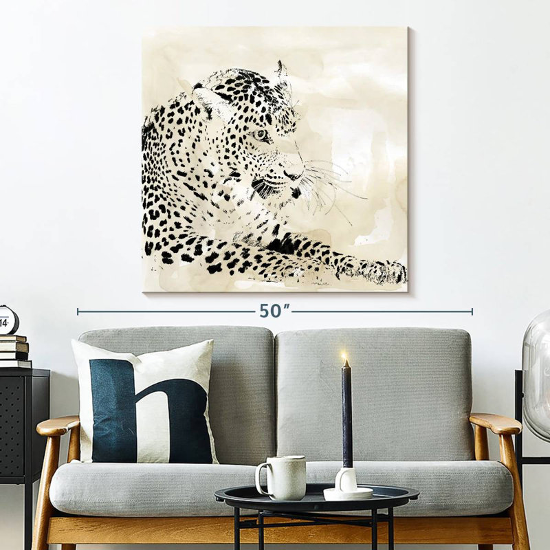 Brampt Leopard Spots I, 33" H x 33" W
