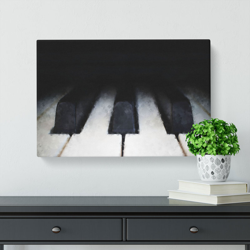 Keys Of The Piano - Wrapped Canvas, 60cm H x 91cm W x 3cm D