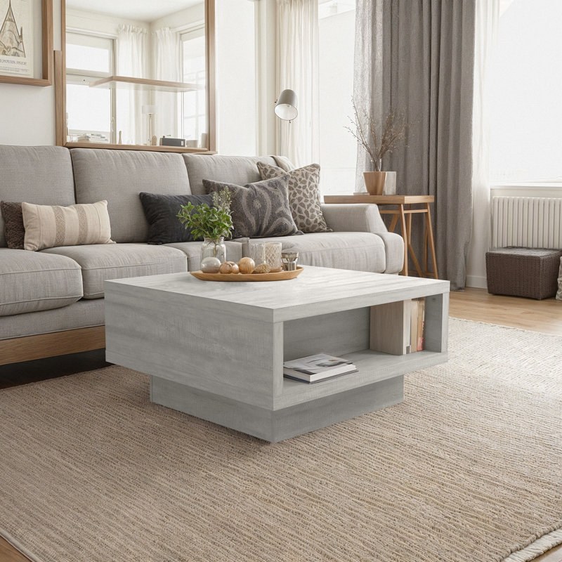 Caomhan Pedestal Coffee Table with Storage