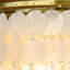 Addieville 6-Light Unique/Statement Coastal Natural Round Capiz Shell Chandelier in Antique Gold