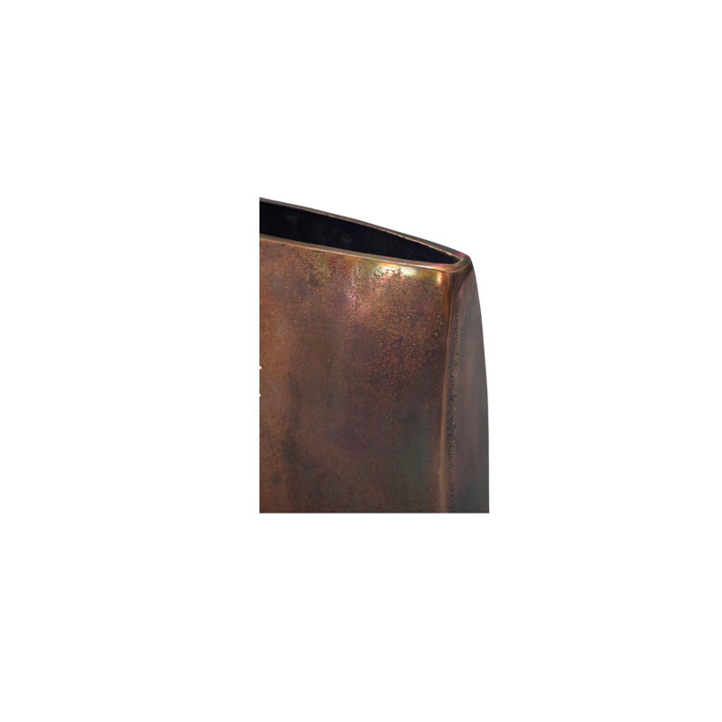 Vase en aluminium coulé