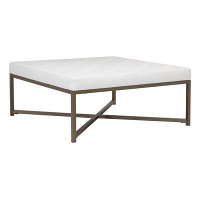 Aagna Faux Leather Ottoman