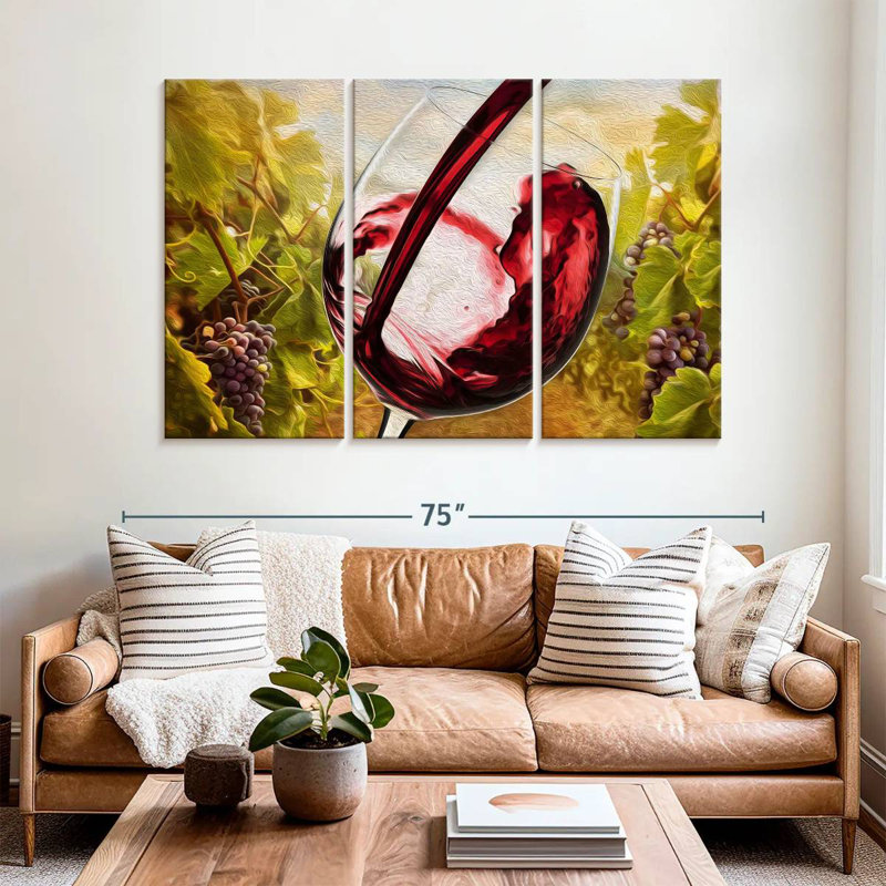 Yarlin Tuscan Vineyard, 42" H x 65" W