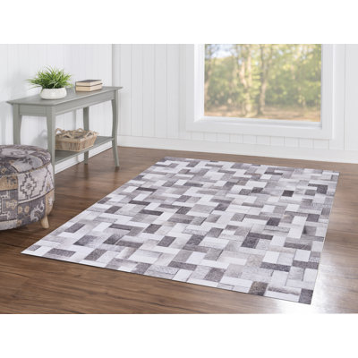 Tapis gris / noir Jameown