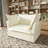 Chenille Armchair – Deep Seat, Detachable Cover & 3 Big Pillows – Comfy Single Sofa For Small Space