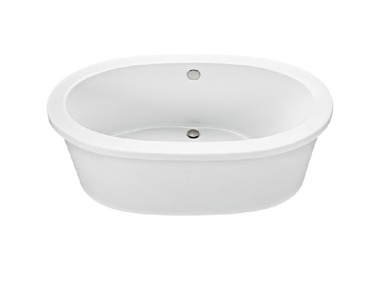 Adena 7 Freestanding Soaker Tub - Matte, Left