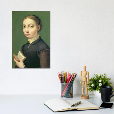 Self Portrait, 1554 by Sofonisba Anguissola - Wrapped Canvas Painting