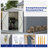 8 X 12 FT Outdoor Storage Shed, Large Metal Tool Storage With Aluminium Frame And Lockable Doors, Storage For Backyard Garden Patio Lawn, Grey-123951124-123951122