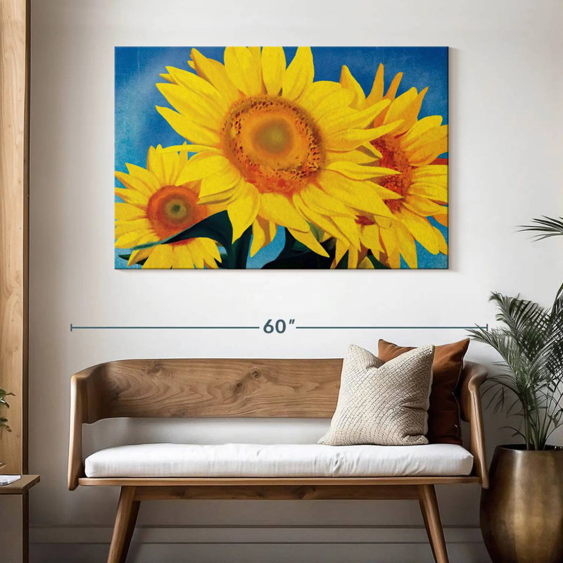 Harnek tournesol impressionniste, H 32 po x l 48 po