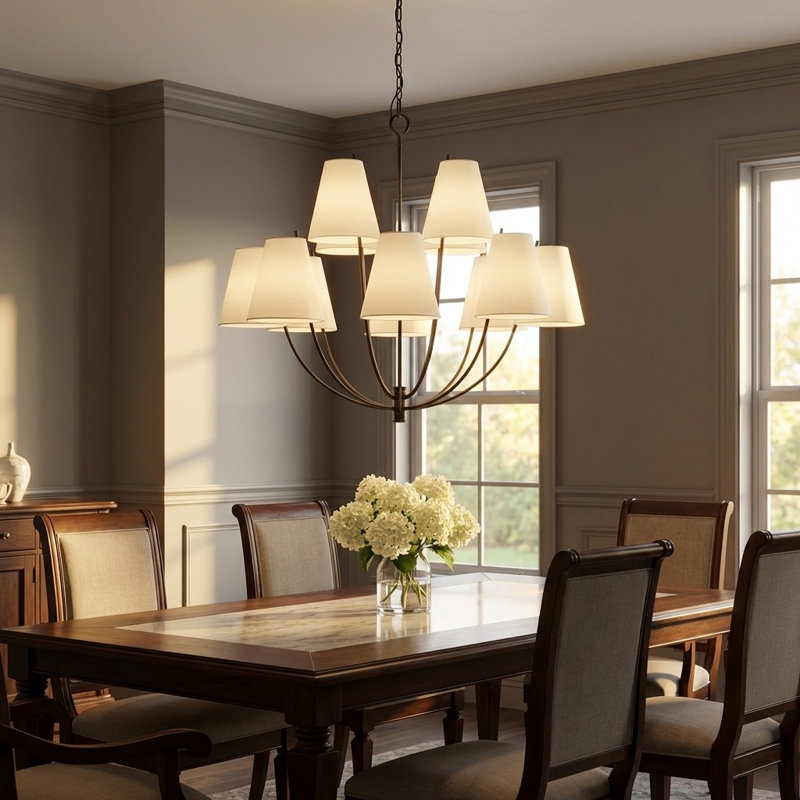 Marina Chandelier, 123.63" H x 40" W  x 40" D, Aged Iron