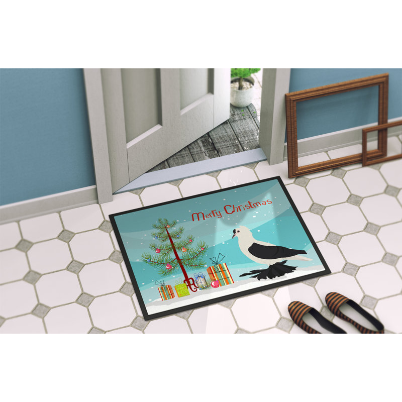 Tapis d’extérieur antidérapant de noël Saxon, Rectangle 1 pi 6 po x 2 pi 3 po