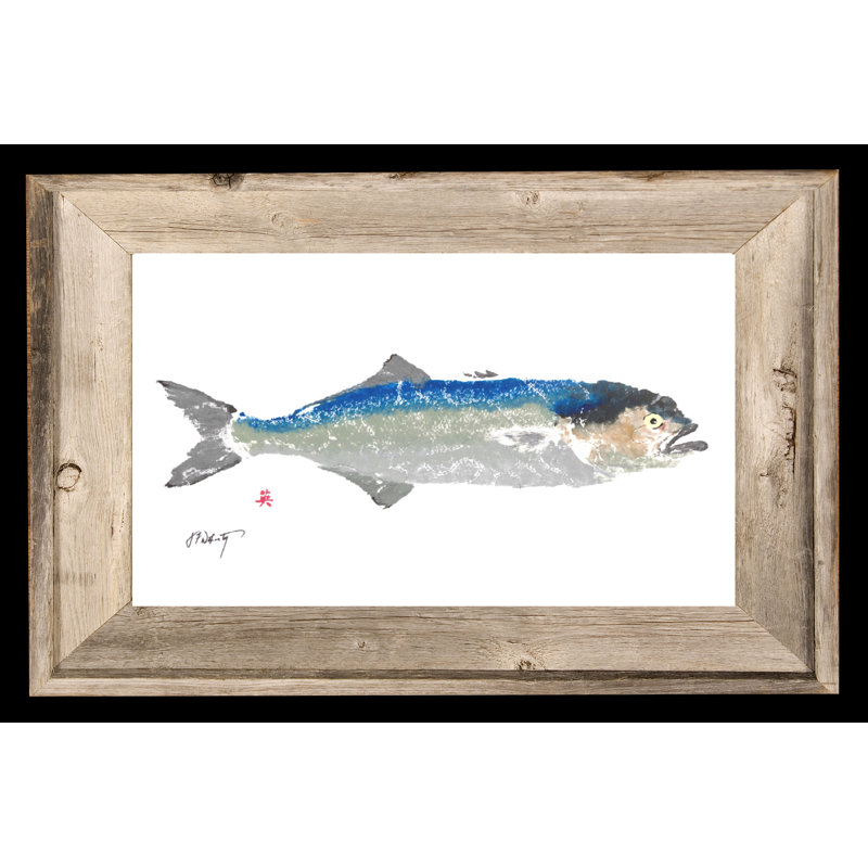 Bluefish Driftwood, reproduction encadrée 12 x 18 | Art mural