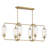 Nunley 6-Light Linear Chandelier in Brass-1050238364