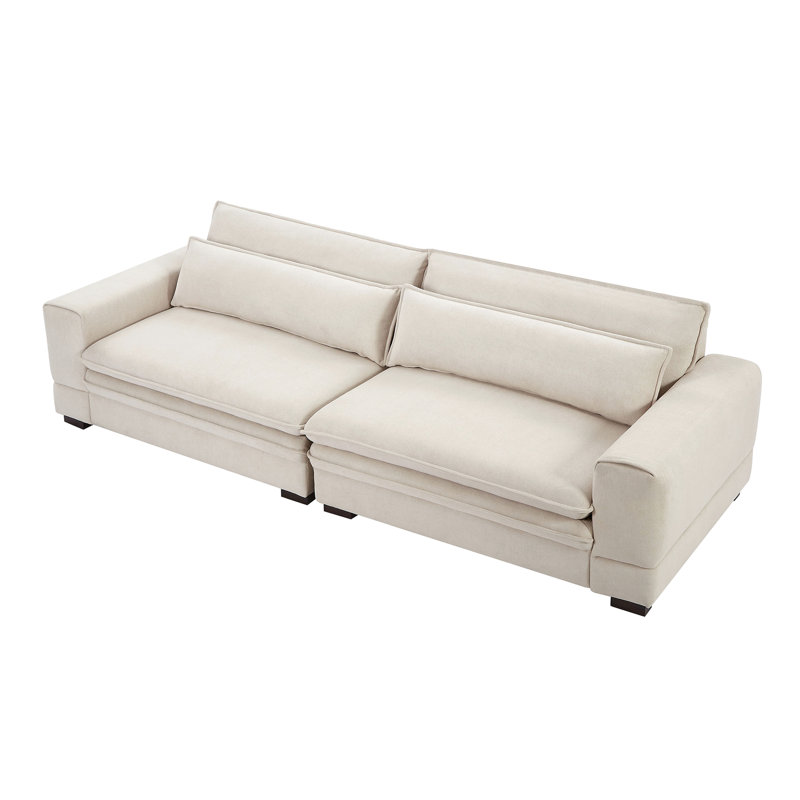 Bedroom Beige Mid-Century - High Foam Cushion And Stylish Look For Waiting Area, Hotel Lobby Comfortable Seating Area