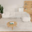 Canapé modulaire en L 4 places, canapé modulaire en chenille avec coussins amovibles et superposés-1231170016